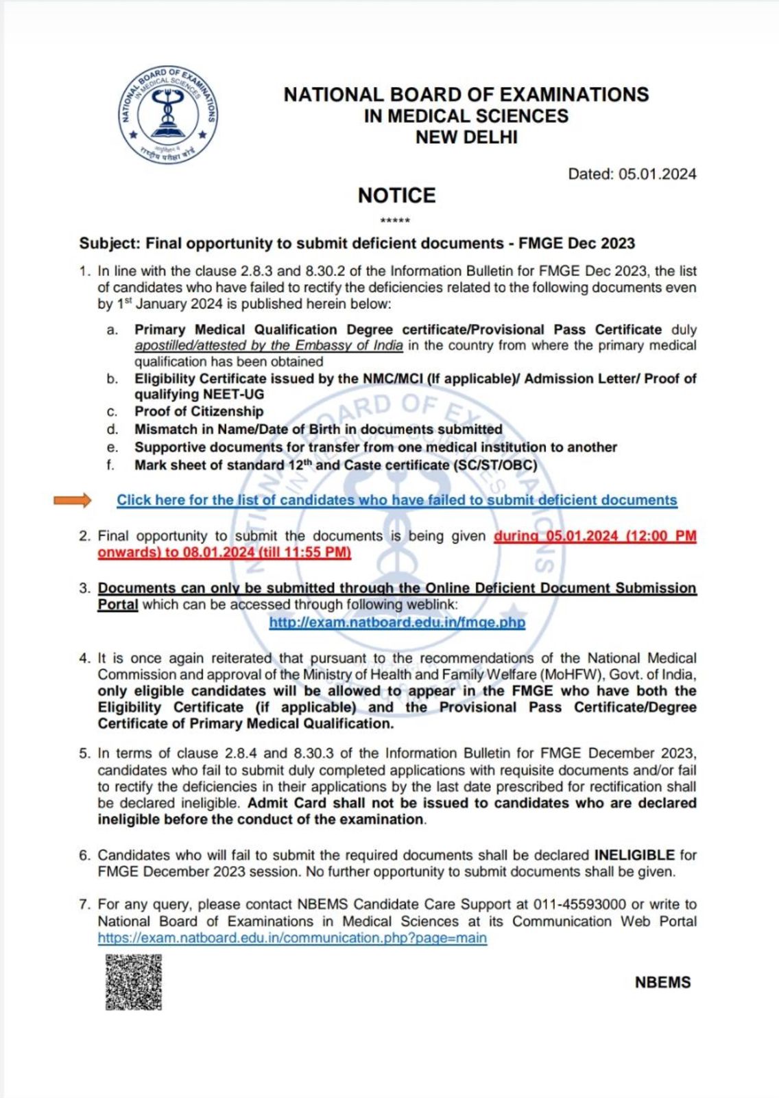 Last Chance for FMGE Dec 2023 Candidates to Rectify Document Deficiencies!