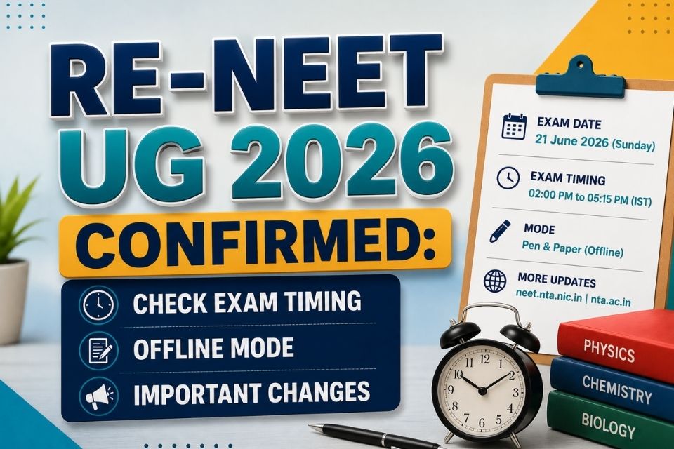 Re-NEET UG 2026 Confirmed: Check Exam Timing, Offline Mode & Important Changes