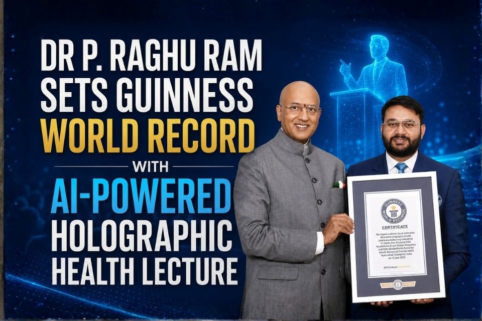 Dr P. Raghu Ram Sets Guinness World Record with AI-Powered Holographic Health Lecture