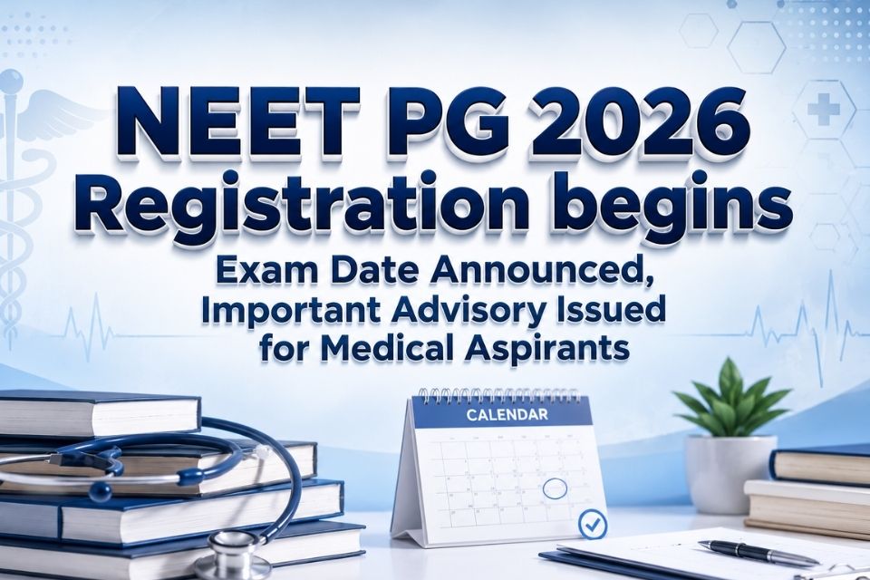 NEET PG 2026 Registration Begins: Exam Date Announced, Important Advisory Issued for Medical Aspirants