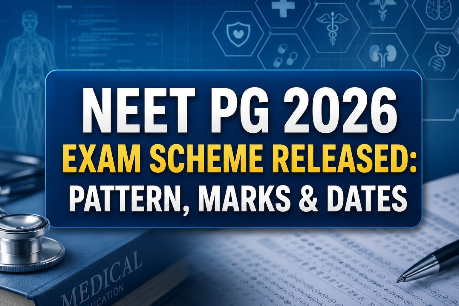 NEET PG 2026 Exam Scheme Released