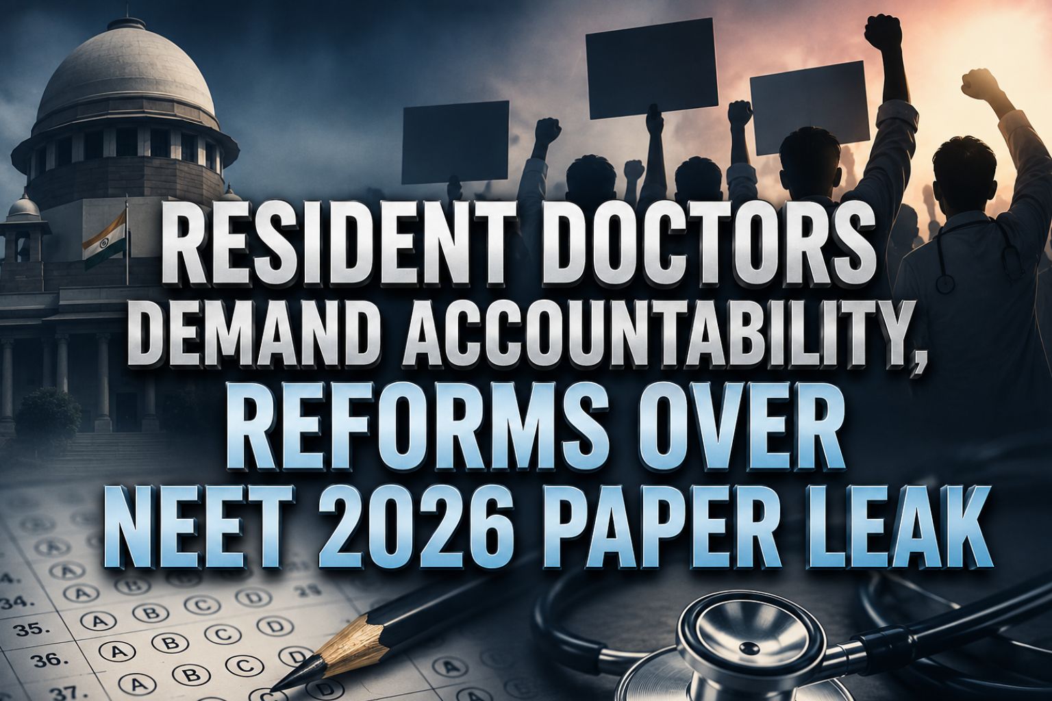 Resident Doctors Across India Demand Accountability, Action and Exam Reforms Amid NEET 2026 Paper Leak Row