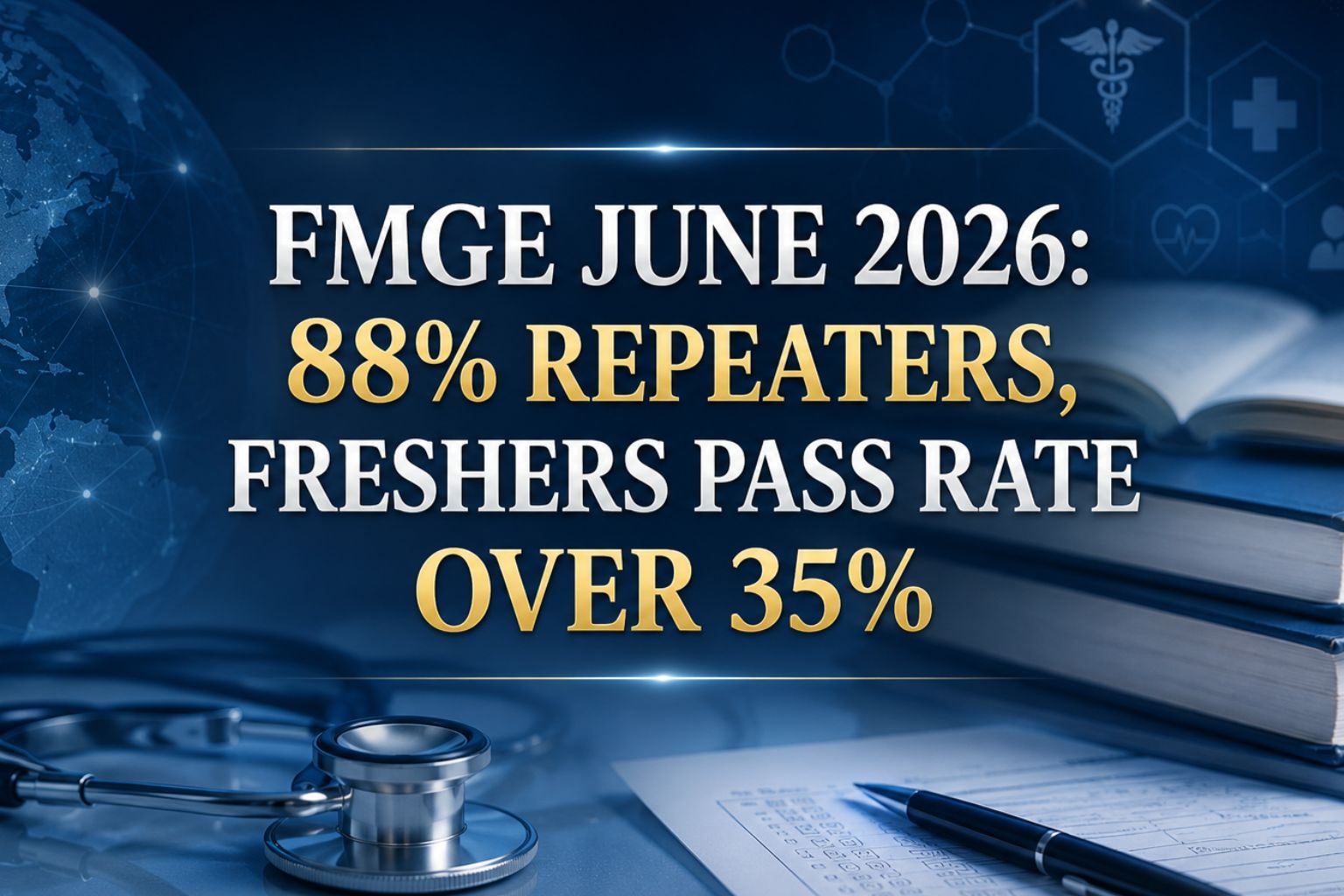 FMGE June 2026: 88% Candidates Were Repeaters, Freshers Recorded Over 35% Pass Rate