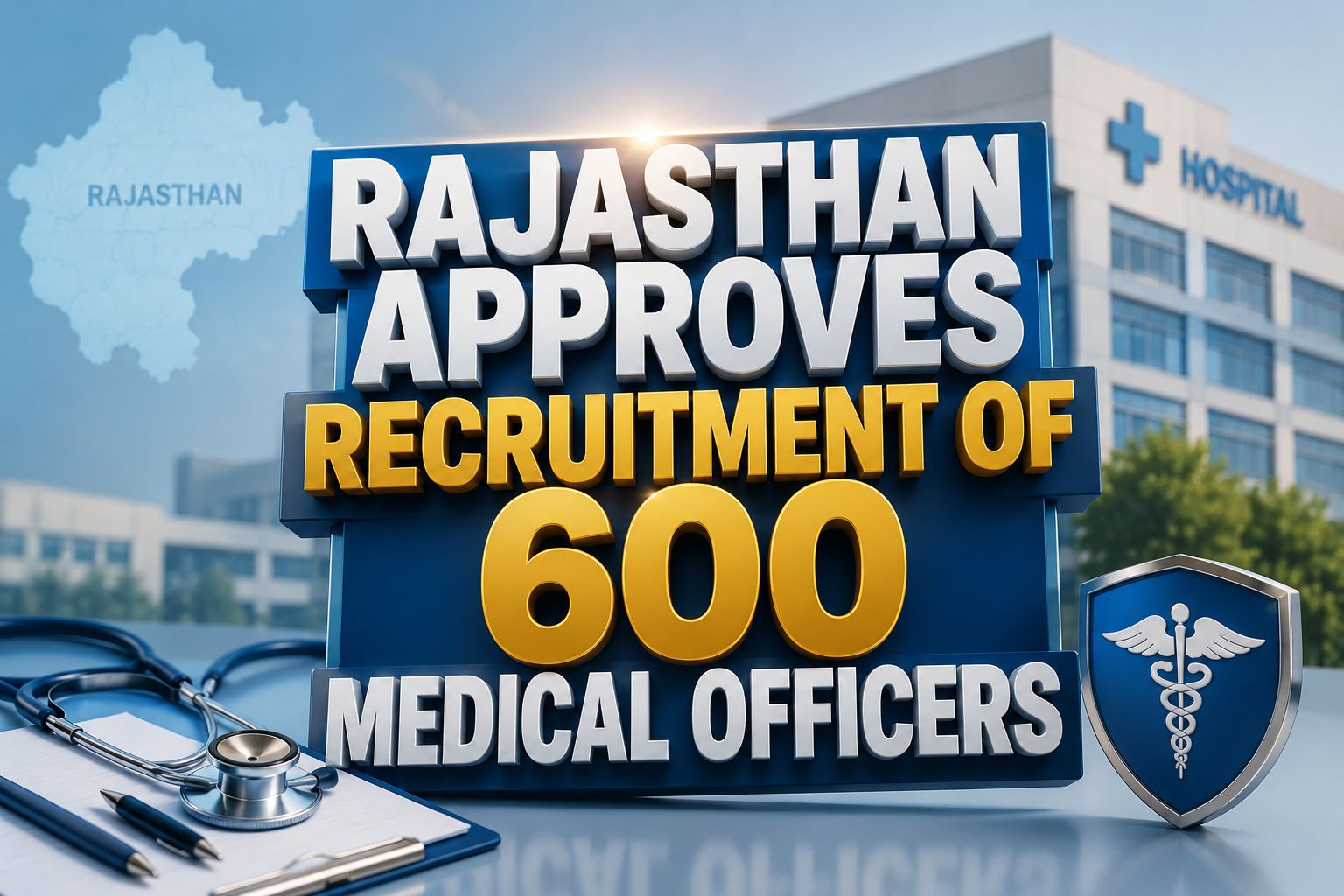 Rajasthan Approves Recruitment of 600 Medical Officers, Recruitment Process Expected Soon