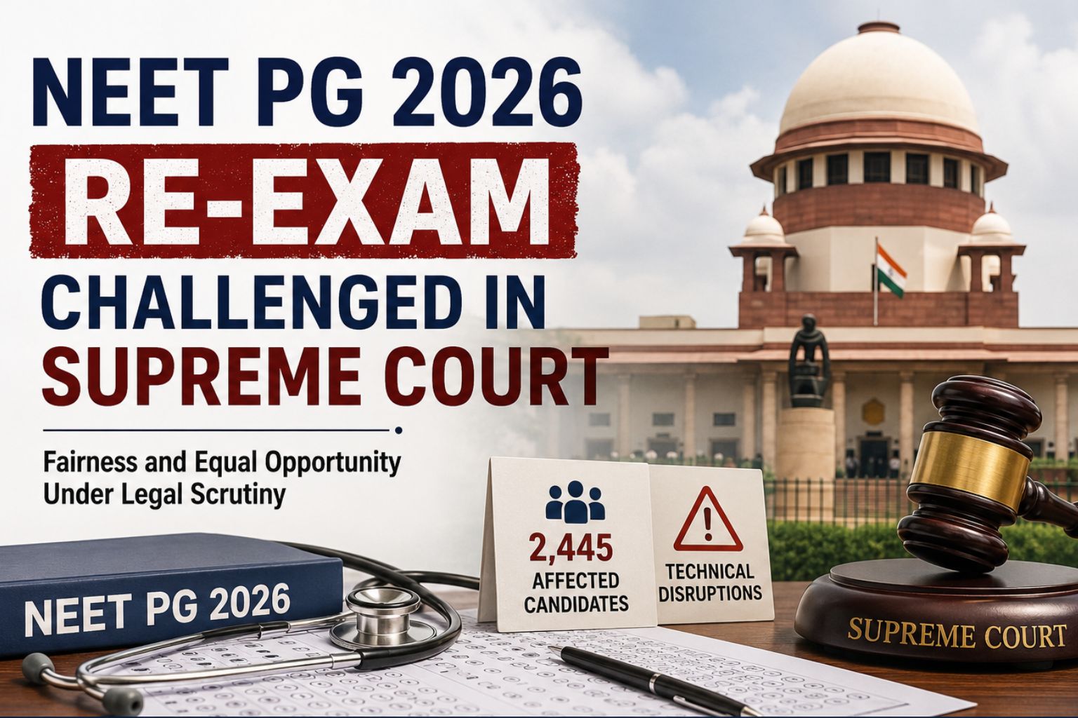NEET PG 2026 Re-Examination Challenged in Supreme Court