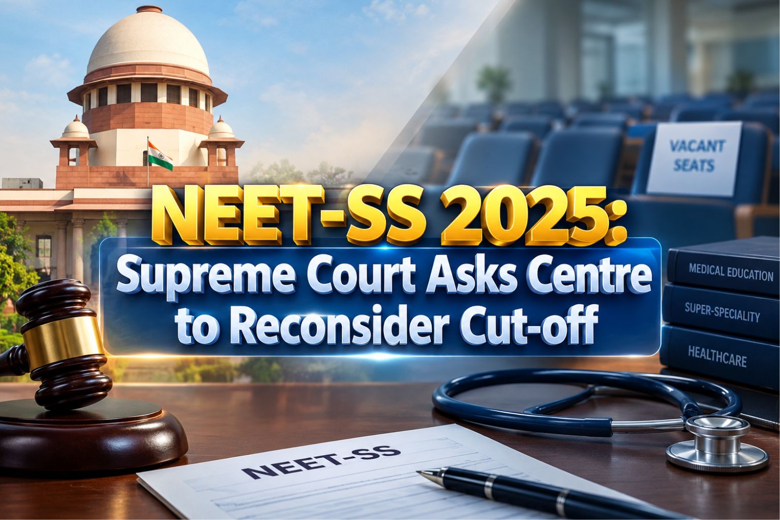 NEET-SS 2025: Supreme Court Asks Centre to Reconsider Cut-off as Around 1,800 Seats Remain Vacant