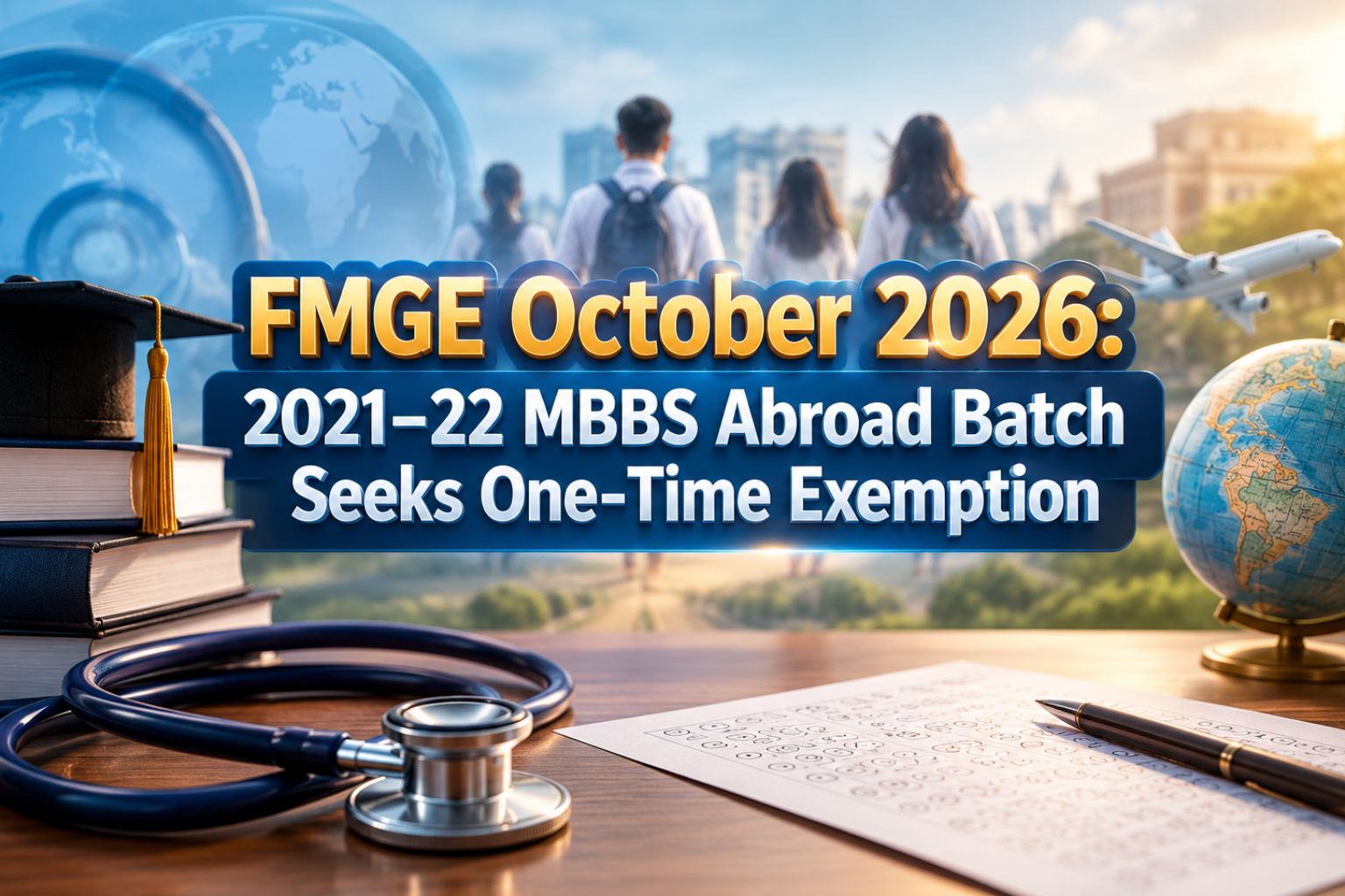 FMGE October 2026: Medicos Seek One-Time FMGL Exemption for 2021–22 MBBS Abroad Batch