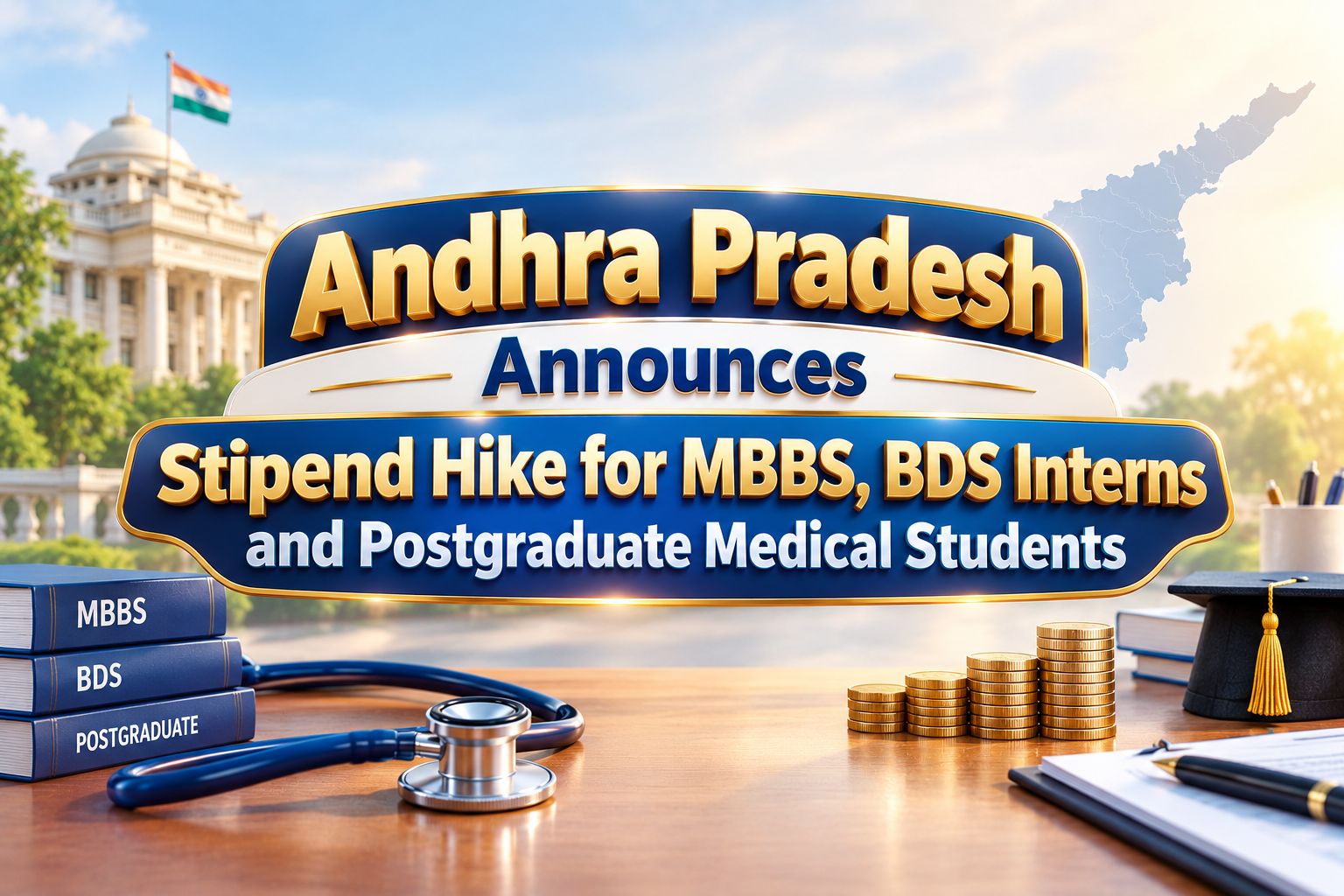 Andhra Pradesh Announces Stipend Hike for MBBS, BDS Interns and Postgraduate Medical Students